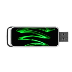 Green Light Painting Zig-zag Portable Usb Flash (one Side) by Dutashop