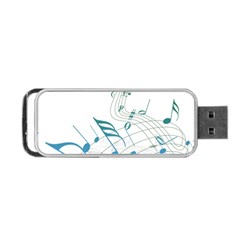 Music Notes Portable Usb Flash (one Side) by Dutashop