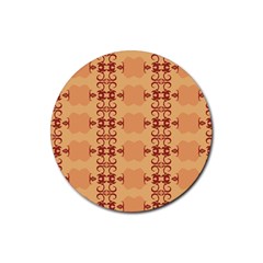 Background Wallpaper Brown Rubber Coaster (round)  by Dutashop