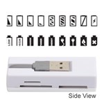 Battery Icons Charge Memory Card Reader (Stick) Front