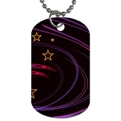 Background Abstract Star Dog Tag (two Sides) by Dutashop