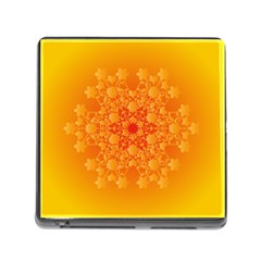 Fractal Yellow Orange Memory Card Reader (square 5 Slot) by Dutashop