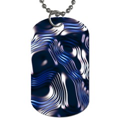 Structure Blue Background Dog Tag (two Sides) by Dutashop