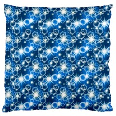 Star Hexagon Deep Blue Light Standard Flano Cushion Case (one Side) by Dutashop