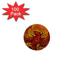 Phoenix Rising 1  Mini Magnets (100 Pack)  by ExtraAwesomeSauce