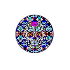 Sugar Skull Pattern 2 Hat Clip Ball Marker by ExtraAwesomeSauce