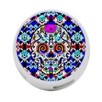 Sugar Skull Pattern 2 4-Port USB Hub (One Side) Front