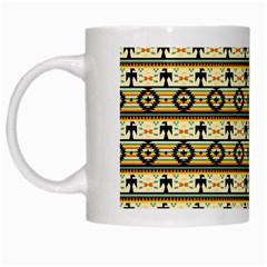 Native American Pattern White Mugs by ExtraGoodSauce