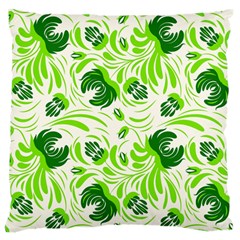 Green Leaves Standard Flano Cushion Case (one Side) by Eskimos