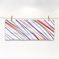 Beautiful Stripes Hand Towel by designsbymallika