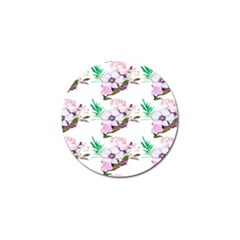 Floral Art Golf Ball Marker by Sparkle