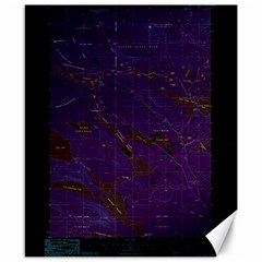 Maine Usgs Historical Map Abol Pond 104859 1988 24000 Inversion Restoration Canvas 8  X 10  by WetdryvacsLair