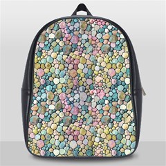 Multicolored Watercolor Stones School Bag (large) by SychEva