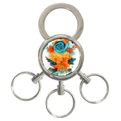 Spring Flowers 3-ring Key Chain by LW41021