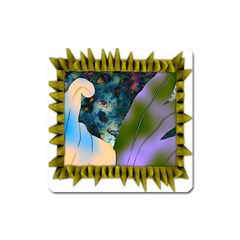 Jungle Lion Square Magnet by LW41021