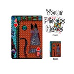 Cats Playing Cards 54 Designs (Mini) Front - Heart4