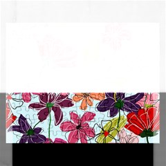 Flower Pattern Rectangular Jigsaw Puzzl by Galinka