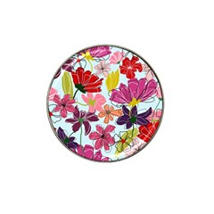 Flower Pattern Hat Clip Ball Marker (10 Pack) by Galinka