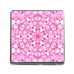 Pink Petals Memory Card Reader (Square 5 Slot) Front