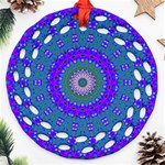 Bluebelle Round Filigree Ornament (Two Sides) Front