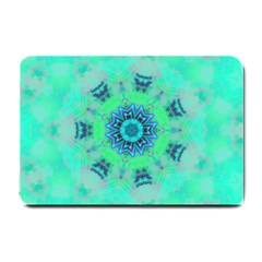 Blue Green  Twist Small Doormat  by LW323