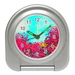 Flowers Travel Alarm Clock Front