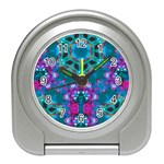 Peacock2 Travel Alarm Clock Front