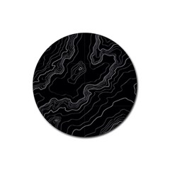 Topography Map Rubber Coaster (round)  by goljakoff