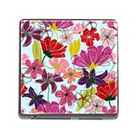 Flower pattern Memory Card Reader (Square 5 Slot) Front