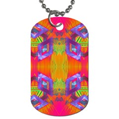 Glitch Futuristic Punk  Dog Tag (one Side) by gloriasanchez