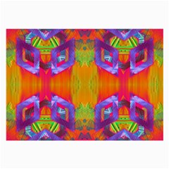 Glitch Futuristic Punk  Large Glasses Cloth (2 Sides) by gloriasanchez