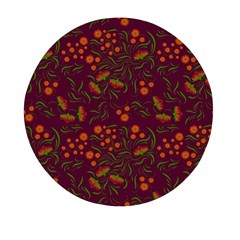 Folk Floral Art Pattern  Flowers Abstract Surface Design  Seamless Pattern Mini Round Pill Box (pack Of 5) by Eskimos