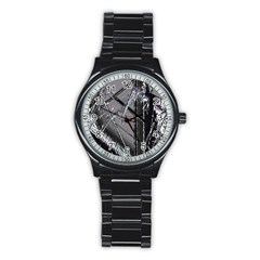 Ag Cobwebs Stainless Steel Round Watch by MRNStudios