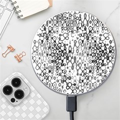 White And Black Modern Abstract Design Wireless Charger by dflcprintsclothing