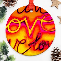  Graffiti Love Ornament (round) by essentialimage365