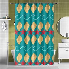 Starfish And Seashells  Sea Shower Curtain 48  X 72  (small)  by SychEva