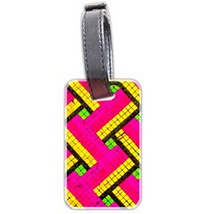 Pop Art Mosaic Luggage Tag (two Sides) by essentialimage365