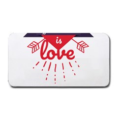 All You Need Is Love Medium Bar Mats by DinzDas