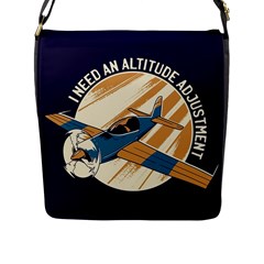 Airplane - I Need Altitude Adjustement Flap Closure Messenger Bag (l) by DinzDas