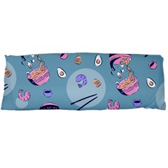 Japanese Ramen Sushi Noodles Rice Bowl Food Pattern 2 Body Pillow Case Dakimakura (two Sides) by DinzDas