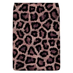 Realistic Leopard Fur Pattern, Brown, Black Spots Removable Flap Cover (l) by Casemiro