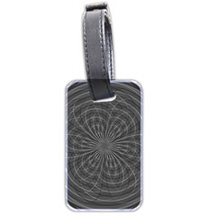 Abstract Spirals, Spiral Abstraction, Gray Color, Graphite Luggage Tag (two Sides) by Casemiro