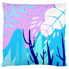 Aquatic Surface Patterns Standard Flano Cushion Case (one Side) by Designops73