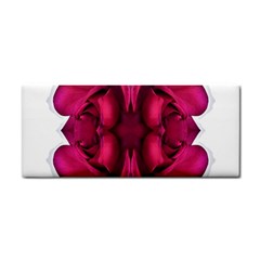 Diagonal Magenta Bouquet Hand Towel by kaleidomarblingart