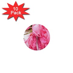 Scattered Magenta Roses 1  Mini Buttons (10 Pack)  by kaleidomarblingart