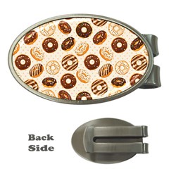 Chocolate Donut Love Money Clips (oval)  by designsbymallika