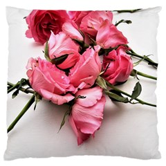 Scattered Roses Standard Flano Cushion Case (two Sides) by kaleidomarblingart