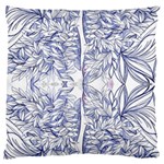 Blue biro ornate Standard Flano Cushion Case (Two Sides) Back