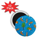 Red Fox In The Forest 1.75  Magnets (10 pack)  Front