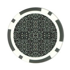 Initricate Ornate Abstract Print Poker Chip Card Guard by dflcprintsclothing